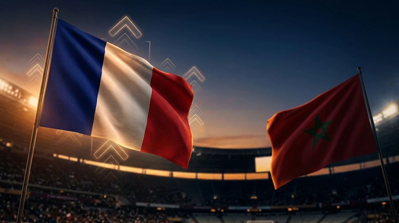 Frankrike vinner 2-0 over Marokko i VM 2026 kvartfinale — Mbappé og Dembélé scorer