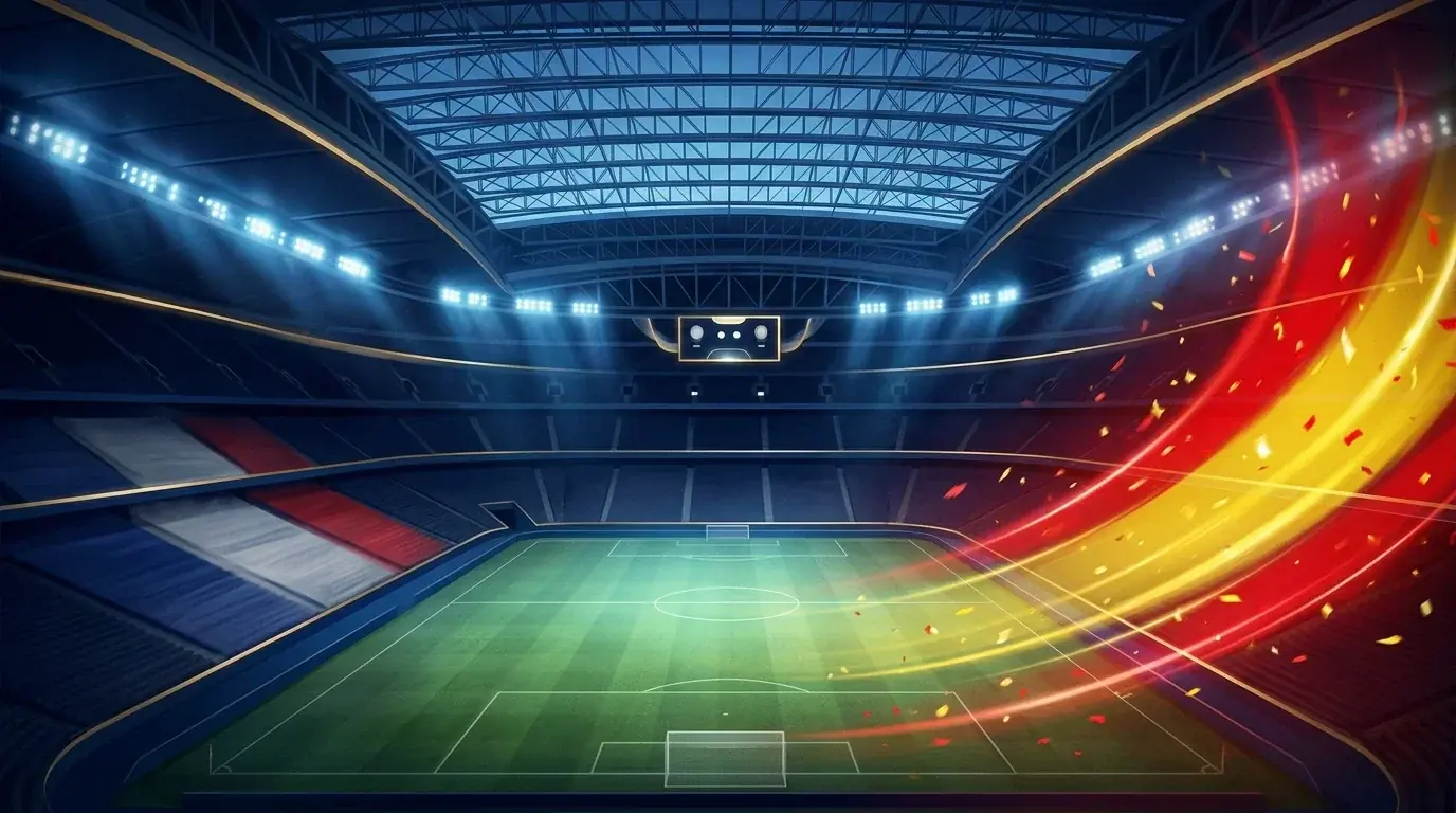 Spania jubler etter 2-0 mot Frankrike i VM-semifinalen på AT&T Stadium i Dallas