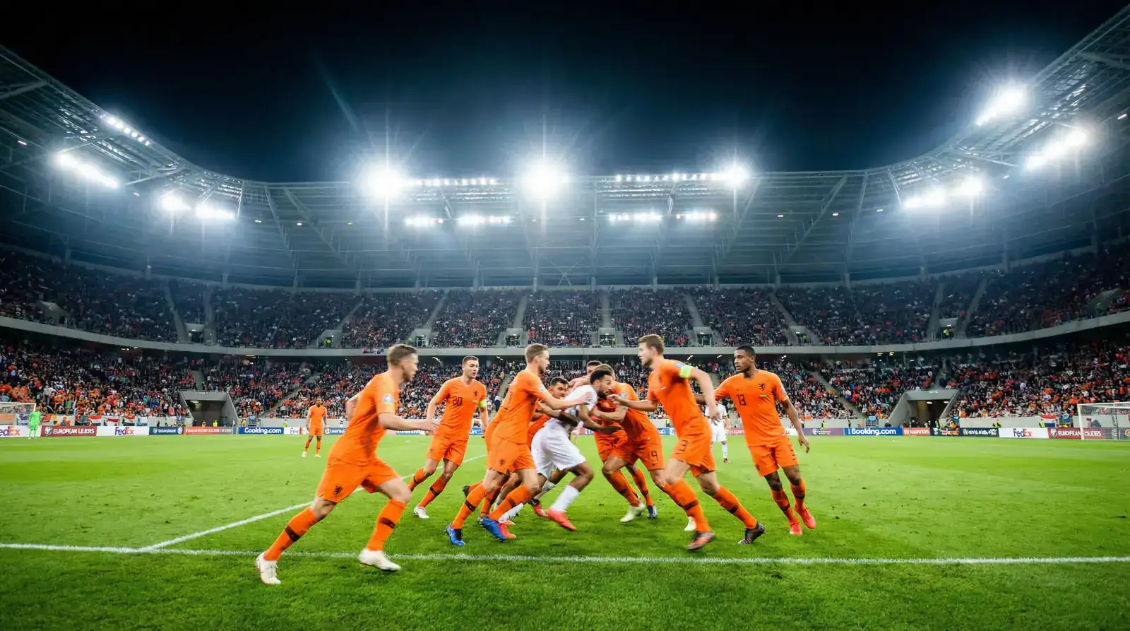 Nederlands landslag i oransje drakter under VM 2026-forberedelsene